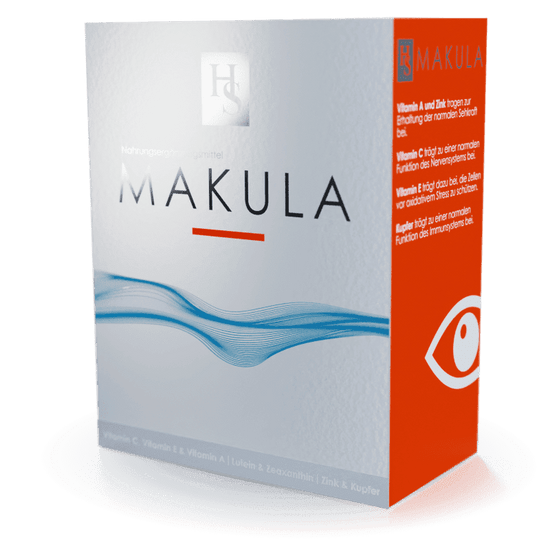 Makula AMD - Lutein, Zeaxanthin, Vitamin C, Vitamin E, Vitamin A, Zink, Kupfer